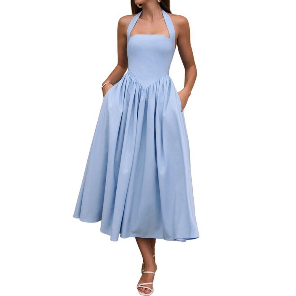 Amanda Royal Womens Midi Dress